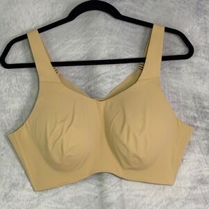 Knix Catalyst Sports Bra Seamless Wireless sz 8 Beige Comfort Support